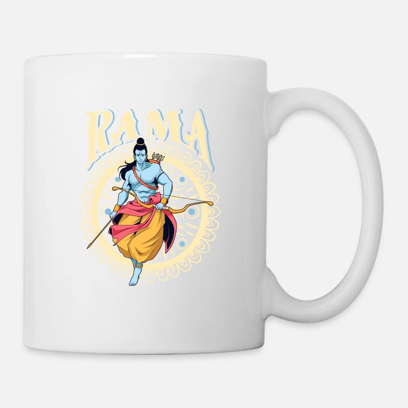 Hindu Gott - Rama - Tasse - Weiß