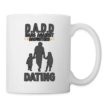 Vater 2 Töchter niedlich Vater Tochter Partnerlook - Tasse - Weiß - Rechts