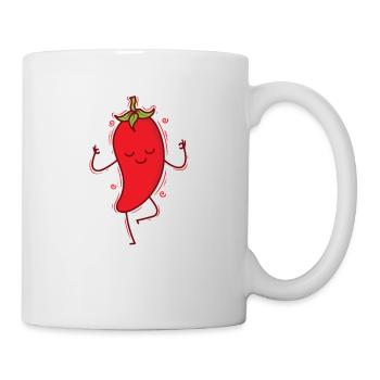 tanzende Chili Gewürz Scoville - Tasse - Weiß - Rechts