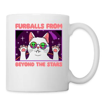 Chat Alien, OVNI, UAP, Espace, Objet volant de l’espace - Mug blanc - blanc - Droite