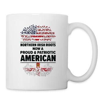 Born Northern Irish Northern Ireland American USA - Mug - white - Right