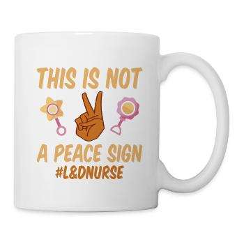 Ce n’est pas un signe de paix, L&D Nurse 2 - Mug blanc - blanc - Droite