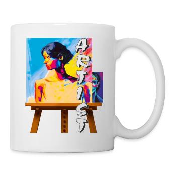 ARTIST MAKES THE PICTURE - Tasse - Weiß - Rechts