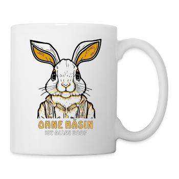 HASE OHNE HÄSIN ALLES DOOF - Tasse - Weiß - Rechts