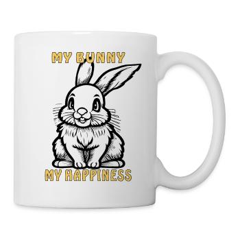 HASE MY BUNNY MY HAPPINESS - Tasse - Weiß - Rechts