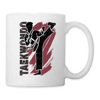 Taekwondo - Tasse - Weiß - Rechts