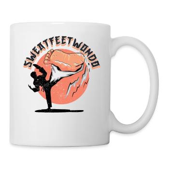 Sweatfeetwondo - Tasse - Weiß - Rechts
