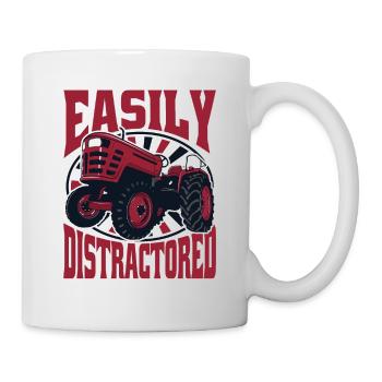 Agriculteur biologique facilement distrait Agriculture agricole - Mug blanc - blanc - Droite