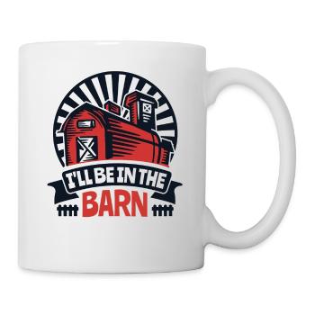 Je serai dans la grange Agriculteur biologique Agriculteur Agriculture - Mug blanc - blanc - Droite