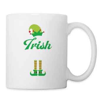 The Irish Elf Heritage Elves Shamrock XMAS Irlan - Mug - white - Right