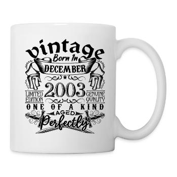 Birthday 2003 December 2003 born in December - Mug - white - Right