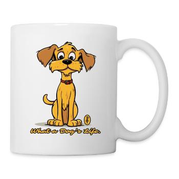Quelle vie de chien - Un chien mignon - Mug blanc - blanc - Droite