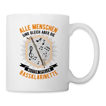 Clarinette basse Cadeau Clarinettiste basse - Mug blanc - blanc - Droite