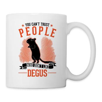 Degu cadeau arbuste rat forêt degu - Mug blanc - blanc - Droite