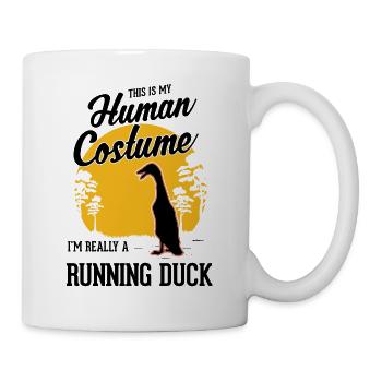 Runner Duck Costume Halloween - Mug - white - Right