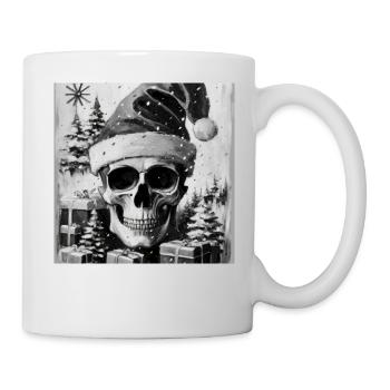 Christmas Skull - Tasse - Weiß - Rechts