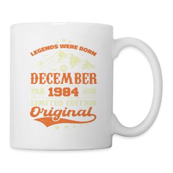 Décembre 1984 Cadeau Anniversaire - December 1984 - Mug blanc - blanc - Droite
