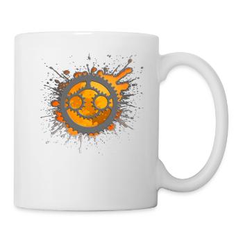 Bicycle Mountain Bike MTB Gift, Gift Idea - Mug - white - Right