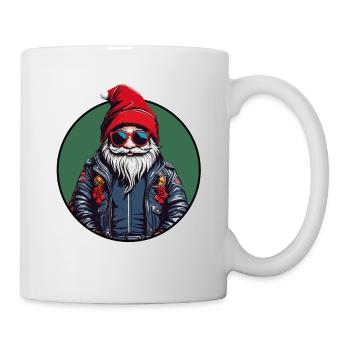 Cool Christmas Santa Claus Funny Christmas Santa - Mug - white - Right