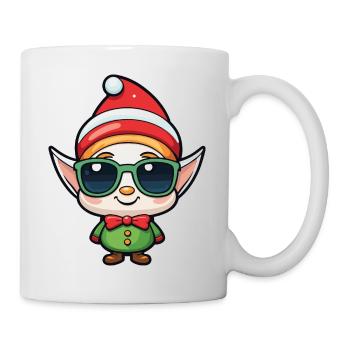 Elf Christmas Drawing - Mug - white - Right
