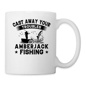 Wegwerfen - Fisch Amberjack - Tasse - Weiß - Rechts