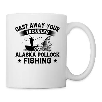 Wegwerfen - Fisch Alaska Pollock - Tasse - Weiß - Rechts