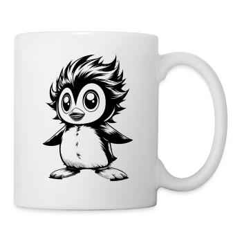 Anime Manga Art pingouin amant cadeau - Mug blanc - blanc - Droite