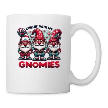 Chillin' with my Gnomies Holidays Funny Christmas - Tasse - Weiß - Rechts