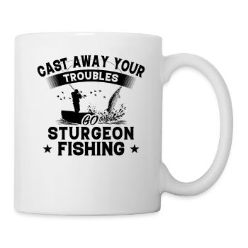 Pouring away - Fish sturgeon - Mug - white - Right