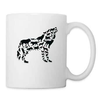 Wolf Wildlife Nature Forrest Animals Wolfes - Mug - white - Right