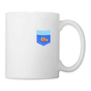 Poisson-clown dans votre poche Drôle d’amateur de poissons d’aquarium - Mug blanc - blanc - Droite