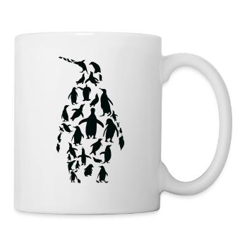 Penguin Penguins Silhouette - Mug - white - Right