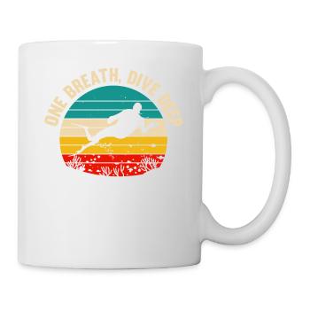 Diving, Apnea Diving, Apnea No Limit Freediving - Mug - white - Right