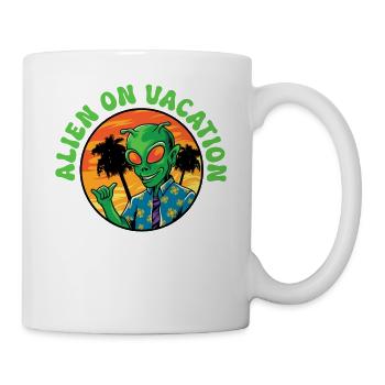 Extraterrestre, OVNI, UAP, espace, Objet volant spatial - Mug blanc - blanc - Droite
