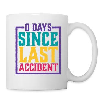 0 jours depuis le dernier accident 17 - Mug blanc - blanc - Droite