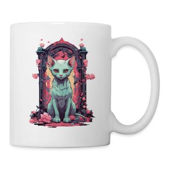 Goth Pastel Sphynx chat mystique et mignon - Mug blanc - blanc - Droite