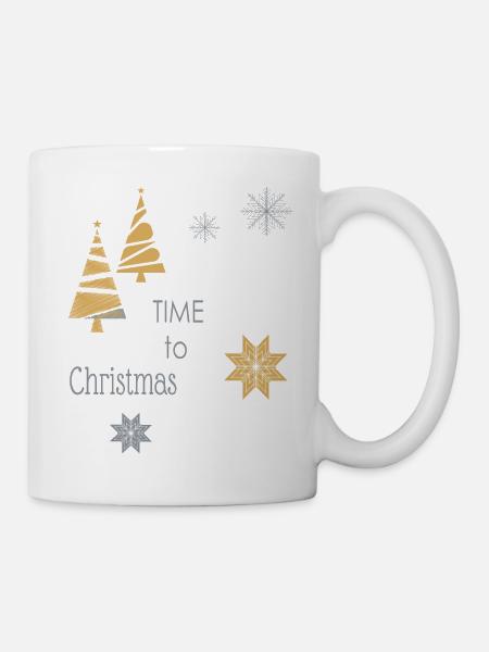 Time to Christmas - Tasse - Weiß