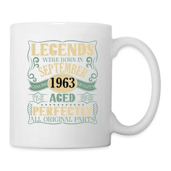 Vintage Legends Born In 1963 60 Years Old gift - Mug - white - Right