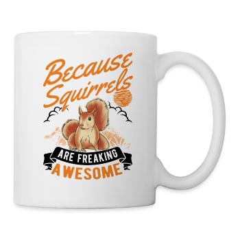 Écureuil cadeau écureuil écureuil gris écureuil - Mug blanc - blanc - Droite