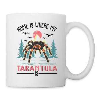 Zuhause ist wo meine Tarantel ist - Tasse - Weiß - Rechts