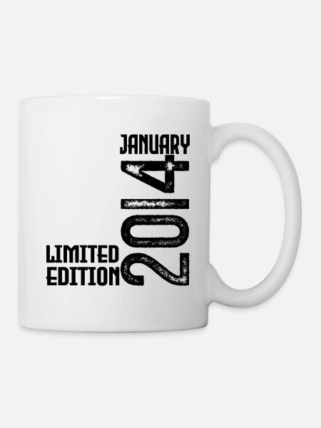 Januar 2014 Geburtstagsgeschenk. Januar 2014. - Tasse - Weiß