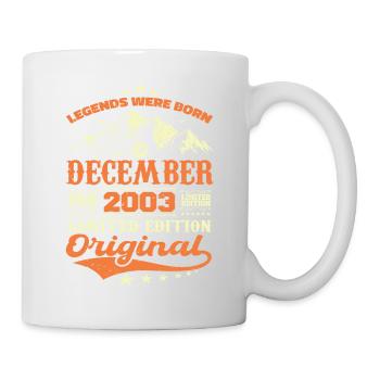 Décembre 2003 Cadeau Anniversaire - December 2003 - Mug blanc - blanc - Droite
