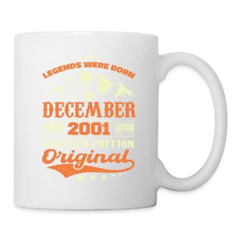 Décembre 2001 Cadeau Anniversaire - December 2001 - Mug blanc - blanc - Droite