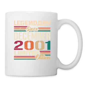 Légendaire depuis décembre 2001 Millésime décembre 2001 - Mug blanc - blanc - Droite