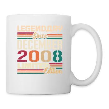 Legendary since December 2008 Vintage December 2008 - Mug - white - Right