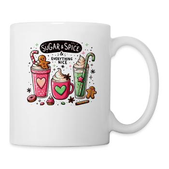 Sugar Spice - Xmas Funny Women's Christmas Coffee - Mug - white - Right