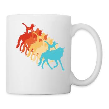 Acrobaties à cheval Contrôle du corps - Mug blanc - blanc - Droite