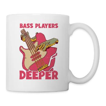 Bass Players Do It Deeper 4 - Mug - white - Right