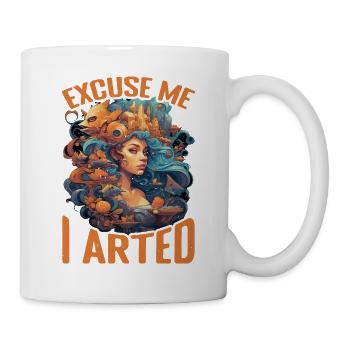Excuse Me I Arted 15 - Mug - white - Right
