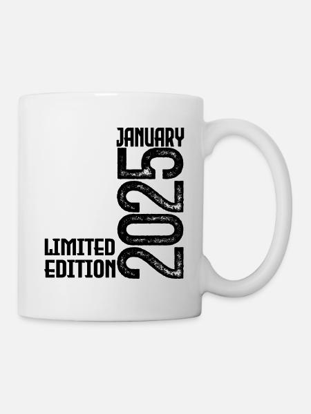 Geburtstagsgeschenk Januar 2025. Januar 2025. - Tasse - Weiß